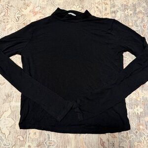 Zara Black Turtleneck Top